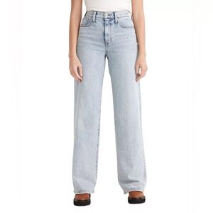 Madewell Super Wide Leg High Rise Jeans 29 30 8 10 light wash baggy retro 90’s